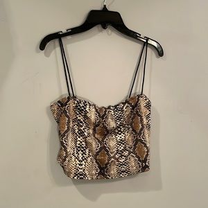 Snake Skin Crop Top